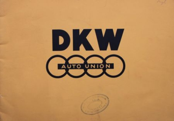 DKW Auto-Union Modelprogram 1939 Carbrochure (6909)